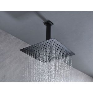 Soffione Doccia a Pioggia ad Alta Pressione da 8 Pollici in Acciaio Inossidabile 304, Design Quadrato, Ugello Autopulente, Copertura Totale del Corpo, Risparmio Idrico - Product Image 1