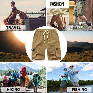 Shorts cargo pour hommes, légers, respirants, haute performance, nouveau design, service optimal, multi-poches, style décontracté urbain, personnalisables - Product Image 6