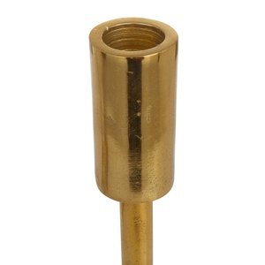Ensemble de 3 bougeoirs en métal massif, finition dorée, forme ronde, faits à la main, pour la décoration de la maison et de mariage, parmi les plus vendus - Product Image 4