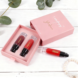 Boxit.pk Custom Luxury Cosmetic Drawer Rigid Paper Packaging <b>Box</b> for Lipstick Serum <b>Makeup</b> with Sponge Insert - Product Image 4