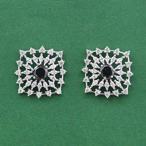 Chandelier <b>Earrings</b> Cubic Zirconia <b>Tops</b> With Rhodium Plating 443891 - Product Image 1