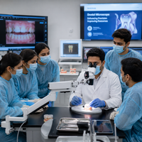 Microscopio Quirúrgico Dental NOVEL INDUSTRIES con Cámara 2K |   Diseño de Binoculares LED para Uso en Equipos de Clínicas Dentales de Precisión