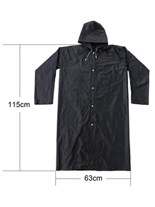 Imperméable portable pour adultes avec capuche et manches - Product Image 1