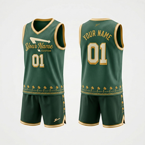 Ensemble d'uniformes de basket-ball réversibles personnalisés par sublimation pour hommes |   Ensemble d'entraînement avec maillot et short imprimés numériquement avec le nom, le numéro et le logo OEM - Product Image 2