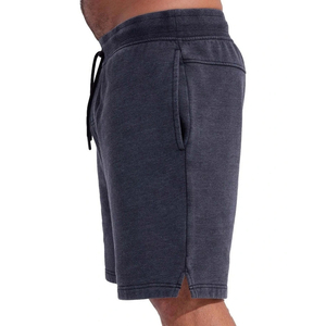 Acid Washed Men's Shorts Mid Waist Drawstring Closure Front Eco-Friendly Anti-Wrinkle Quick Dry Breathable 100% Cotton Casual - Product Image 2