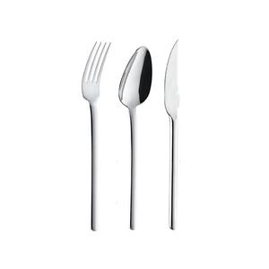 Stainless Steel <b>Spoon</b> <b>Fork</b> Exquisite Wedding Tableware <b>Set</b> with Round Handle Modern Salad Server <b>Set</b> - Product Image 1