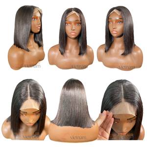 Perruques Bob en Cheveux Humains Naturels, Dentelle Suisse Frontale, 200g, Cheveux Vietnamiens Bruts, Tailles de Bonnet S M L, Vente en Gros - Product Image 4