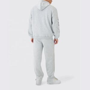 Ensemble de survêtement unisexe 2 pièces haut de gamme pour homme, grande taille, décontracté, couleur unie, respirant, pour la gym et le fitness, avec dos imprimé, OEM - Product Image 3