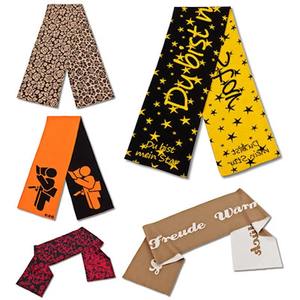 Unisex Custom Reversible Acrylic Jacquard Lightweight <b>Knitted</b> Sports <b>Scarf</b> Windproof Soccer Fan Muffler Square Winter Knit - Product Image 6