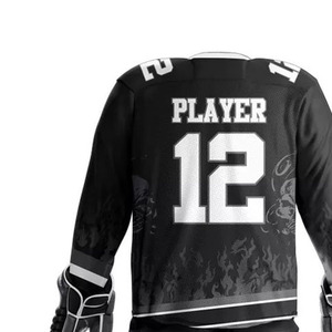 Uniformes de Hockey sobre Hielo a Precio Económico, Gran Venta, 100% Poliéster, Ropa Deportiva Estampada, Uniforme de Hockey sobre Hielo de Alto Rendimiento - Product Image 3