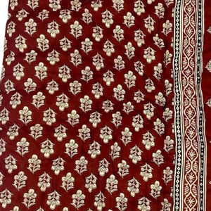 Couette réversible 100 % coton imprimée au bloc de Jaipur, motif floral pigmenté, 300 fils/cm², toutes saisons, pour la maison, l'hôtel, les cadeaux, lit simple - Product Image 4