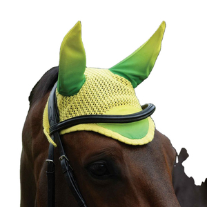 Diseño Personalizado, Venta al por Mayor de Fábrica, Barato, Velo Antimoscas para Caballos de Malla, Red de Orejas Silenciosa para Exteriores, Venda para Caballos, Equipo para el Cuidado Equino - Product Image 1
