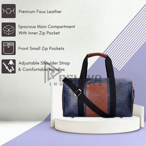 Bolsa de Viaje Personalizable de Cuero de Grano Completo 30L, Precio al por Mayor, Bolsa de Fin de Semana de Alta Gama a Precio Accesible - Product Image 6