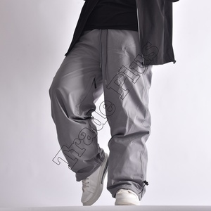 Pantalones de Nieve Impermeables Grises de Último Diseño con Cintura Ajustable con Cordón, Puños Ajustables y Aislamiento Térmico para Invierno - Product Image 2
