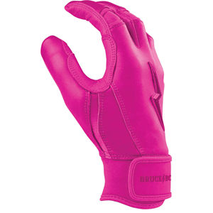 ถุงมือตีเบสบอล Bruce-Bolt Max Clark Signature Series รุ่นข้อมือสั้น สีชมพู หนัง Cabretta แท้ 100% ปิดด้วยแถบตีนตุ๊กแก ทนทาน น้ำหนักเบา - Product Image 3