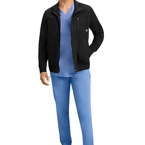 Servicio OEM, Uniformes Médicos Negros, Uniformes de Enfermería para Hombre, Chaquetas de Enfermería Unisex, Chaquetas de Hospital para Hombre - Product Image 4