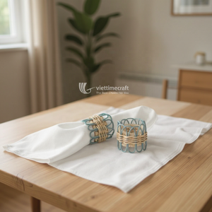 Servilletero de mimbre funcional y decorativo, decoración de mesa de ratán al por mayor de Vietnam - Product Image 1