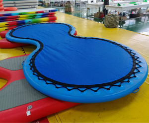 Hamaca Flotante Inflable Redonda para Piscina, de Verano, para Exteriores, en Blanco/Negro/Azul, con 2 Años de Garantía, para Nadar y Fiestas - Product Image 6