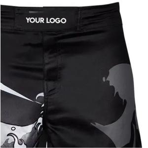 <b>Men</b> MMA <b>Shorts</b> <b>Black</b> Sublimation Print Moisture Wicking Premium Quality Breathable Design And Color Plus Size - Product Image 3