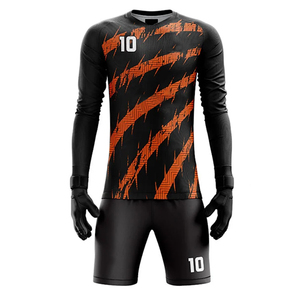Ensemble de maillot de gardien de but personnalisé en sublimation pour hommes, 100% polyester, vêtements d'équipe - Product Image 2