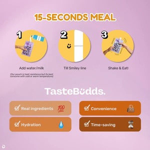 TASTEBUDDS Lot de 5 pratiques en 15 secondes de préparation liquide végétalien poudre de soupe au sésame noir instantanée remplacement de repas sain - Product Image 4