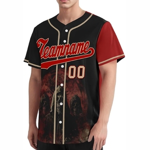 Maillot de baseball léger sublimé avec impression intégrale pour uniformes de baseball de compétition - Product Image 1