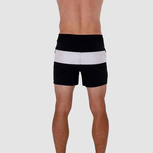 Shorts de bain décontractés pour hommes, imprimés par sublimation, séchage rapide, respirants, mi-longs, en polyester et élasthanne - Product Image 2