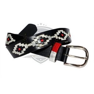 Elegante Cinturón de Polo de Cuero para Montar a Caballo, Textura Suave, Cierre Ajustable, Material de Cuero Suave - Product Image 5