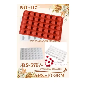 Moule à savon en silicone en forme de cœur, 10 grammes, moule à savon très vendu pour la fabrication artisanale de savon, durable, réutilisable, prix bas, fournisseur - Product Image 4