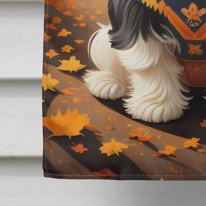 Grand Shih Tzu Automne Décoratif Cour Bannière Multicolore Polyester Maison Taille Tenture Murale pour Porche Manches Pôle Maison Drapeau Oeuvre - Product Image 4