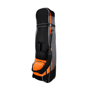 <b>Golf</b> Luggage Carrier Lightweight Polyester Zipper Closure Portable Foldable Aviation Strap Wheeled Travel Bag <b>Golf</b> Club Bag - Product Image 2
