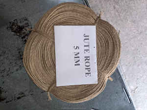 Cuerda de Yute 100% Natural, Ecológica, Duradera, Biodegradable, de 5MM, 3/4 de Cabo, Trenzada, de Grado Industrial, Empalmable, Multiusos - Product Image 3