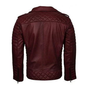 <b>Mens</b> Genuine <b>Leather</b> <b>Jacket</b> Winter Casual Motorcycle Style Outerwear Soft Durable Comfortable Fashion Streetwear Coat - Product Image 2