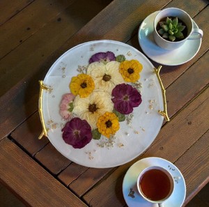 Plateau de service en résine, look élégant et contemporain pour l'hôtellerie, la décoration intérieure et les réceptions - Product Image 5