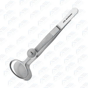 Pinzas Oftálmicas para Párpados, Instrumentos Médicos, Equipos Médicos, Pinzas Oculares de 20 mm, Recubrimiento Azul, Placa Superior - Product Image 6
