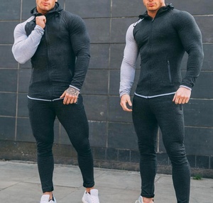 Conjunto Deportivo Nuevo de la Marca GAF para Hombre, Traje Deportivo Informal con Costuras a la Moda, Tejido de Poliéster, Chaqueta con Cremallera, Ropa Deportiva - Product Image 4