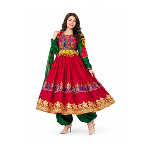 Premium Quality Afghan Long Sleeves Maxi Style Afghan Kuchi Dresses In Low Price Low Moq <b>Top</b> Trending Afghan Kuchi Dress - Product Image 6