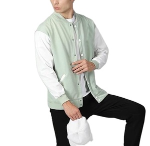 Unisex Reversible Canvas Geometric Embroidery Patch Baseball Jacket Winter Outdoor Letterman Varsity Hooded <b>Coat</b> Waterproof - Product Image 4