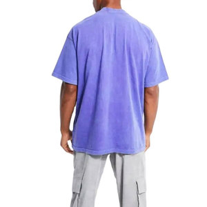 Camiseta de Verano Premium para Hombre, Estilo Vintage, Lavado Ácido, Talla Grande, Algodón, Manga Corta, Cuello Redondo, Personalizable al por Mayor - Product Image 4