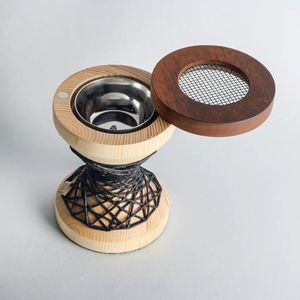 Quemador de Incienso Ecológico de Madera de Pino Hecho a Mano con Diseño de Cuerda, Soporte Aromático para Decoración Otoñal del Hogar - Product Image 5
