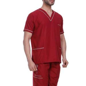 Men's New Fashionable Nurse Uniform <b>Sets</b> Polyester Spandex Material Hospital Medical Scrubs for <b>Doctors</b> Fine Raw Materials - Product Image 5