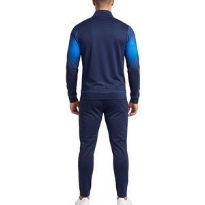 Gradient Ombre Men <b>Two</b> <b>Piece</b> Tracksuit Breathable Polyester <b>Mesh</b> Lining Slim Fit Running Gym Sports Activewear Men's Tracksuits - Product Image 2