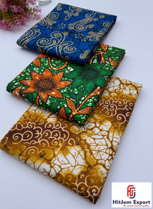 Tissu en coton imprimé africain et Ankara 100 % premium pour la confection de robes, la couture, le quilting et les projets d'artisanat - Product Image 2