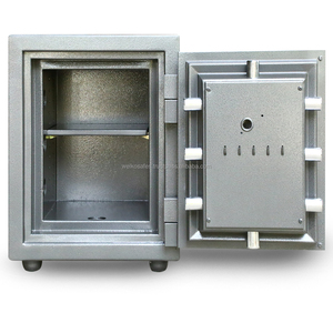 Luxury Home <b>Safes</b> WELKO US620 Black LED with <b>Key</b> <b>Lock</b> Stainless Steel Construction Fireproof 1000-1200C - Product Image 2