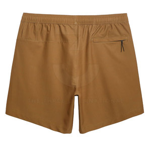 Adult Size Pakistan Manufacture Men Solid Casual Mid Gym Shorts Elastic Waist Drawstring Sportswear Comfortable Summer - Product Image 2
