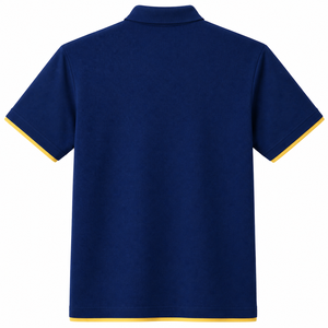 เสื้อโปโลผู้ชายสีน้ำเงิน แขนสั้น ระบายอากาศ แห้งเร็ว มีกระเป๋า เหมาะสำหรับกอล์ฟ ทรงแอธเลติก ลำลอง ใส่ทำงานได้ ขายส่ง ผลิตจากโพลีเอสเตอร์ - Product Image 2