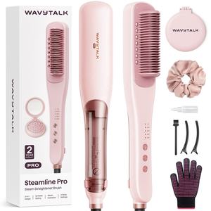 Cepillo Alisador a Vapor Profesional Wavytalk B395 Pink <span class=keywords><strong>Steam</strong></span> Line Pro <span class=keywords><strong>3</strong></span> en <span class=keywords><strong>1</strong></span> - Product Image 1