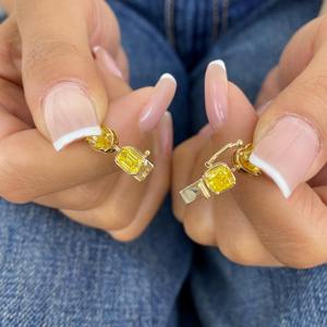 Élégant bracelet tennis ovale en diamant de laboratoire couleur E-F, or jaune 14K, 8,00 ct VVS2, certifié IGI, haute joaillerie, cadeau pour femme, anniversaire - Product Image 6