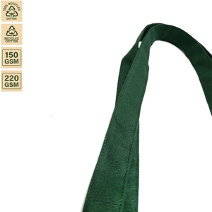 กระเป๋าผ้าฝ้าย 220 GSM สำหรับช้อปปิ้ง ขนาด 38x39x12 ซม. รับทำโลโก้ตามสั่ง ขายส่ง OEM แบรนด์ส่วนตัว สั่งซื้อจำนวนมาก รุ่น SNC116 - Product Image 3
