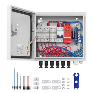 Quadro di Combinazione Fotovoltaico 6 Stringhe 15A con Fusibile, Interruttore Automatico 125A, Scaricatore di Fulmini - Soluzione Solare Completa - Product Image 5
